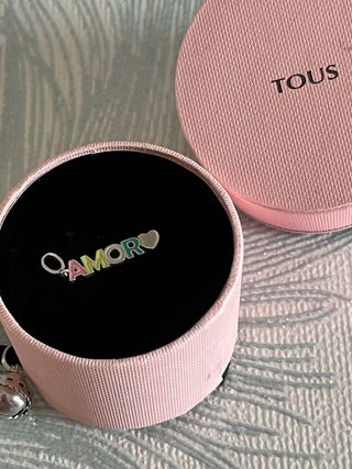 Pingente Tous Amor Prata e Esmalte