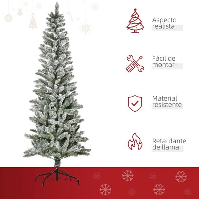 Árbol de Navidad Nevado 180cm