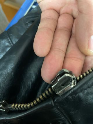 Chaqueta Piel Diesel Vintage Italiana Negra