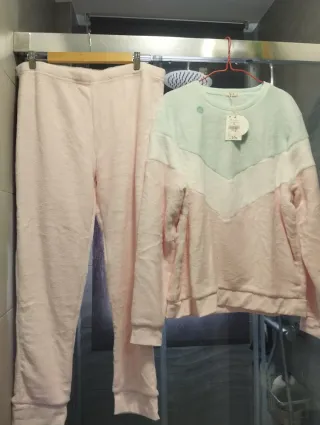 Pijama mujer calentito talla XL