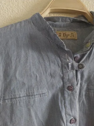 Blusa Pull&Bear Rayas Azul Blanco