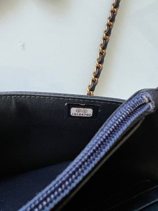 Borsa Chanel WOC Nero Dorato Originale