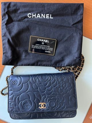 Borsa Chanel WOC Nero Dorato Originale