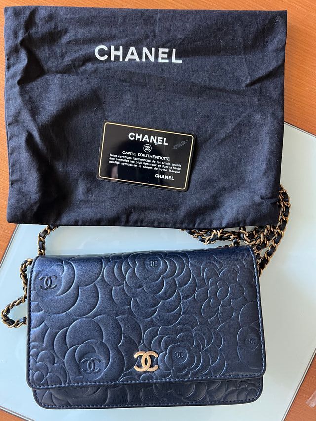 Borsa Chanel WOC Nero Dorato Originale
