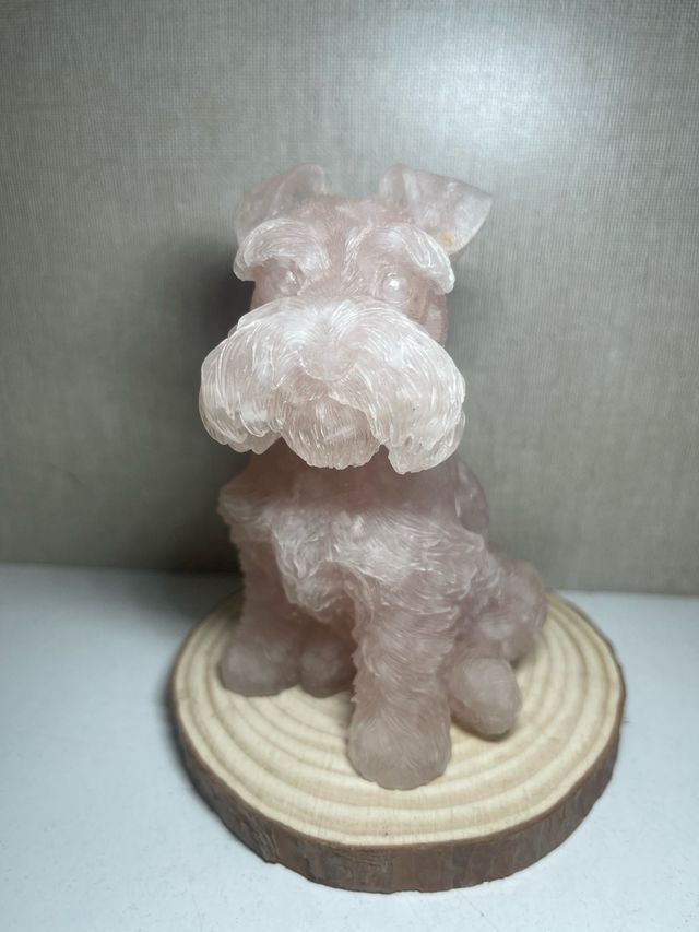 Perrito Cuarzo Rosa Mineral