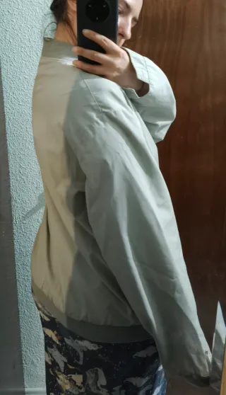 Chaqueta bomber gris