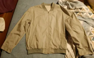 Chaqueta bomber gris