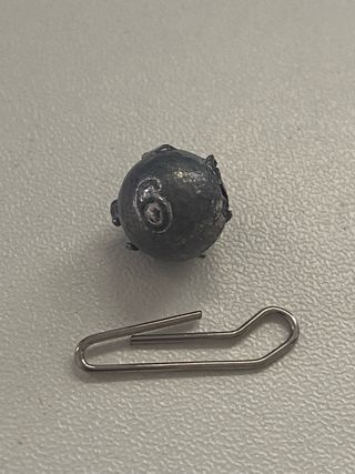 10 plomos de pesca redondos