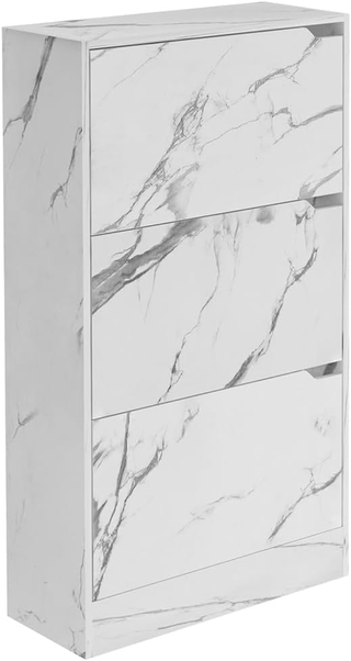 Scarpiera Portascarpe in Legno MDF con 3 Ante Port