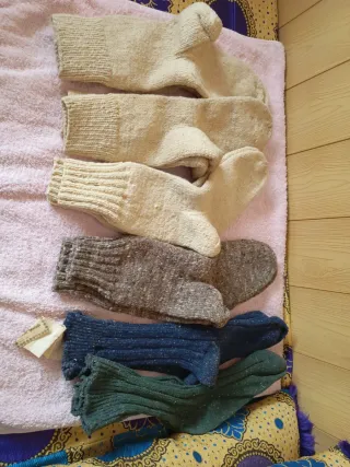 Calcetines hechos a mano varios colores