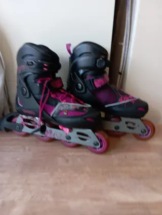 Patines en línea Oxelo morados y negros