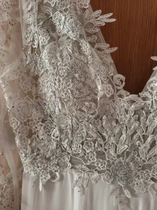 Vestido de Novia Encaje Blanco