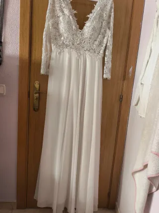 Vestido de Novia Encaje Blanco
