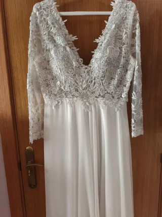 Vestido de Novia Encaje Blanco