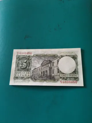 5 Billetes Pesetas Banco de España 1954