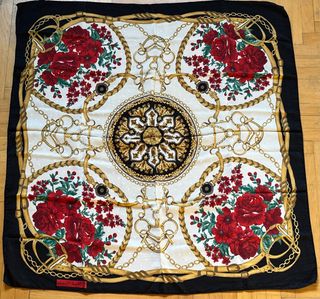 Foulard Renato Balestra seta vintage anni '80