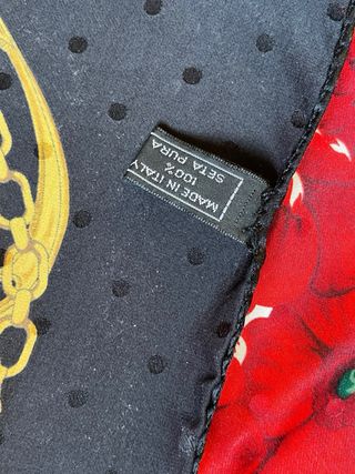 Foulard Renato Balestra seta vintage anni '80