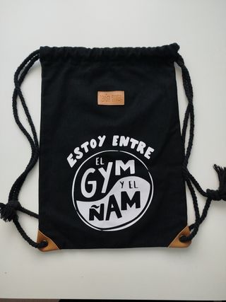 Bolsa Pedrita Parker Negra con Cordones