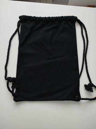 Bolsa Pedrita Parker Negra con Cordones