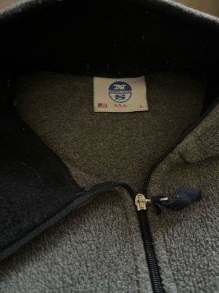 Felpa grigia con zip