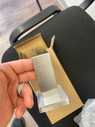 Porta rotolo carta igienica argento satinato