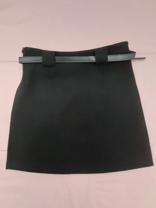 Gonna corta invernale nera taglia S