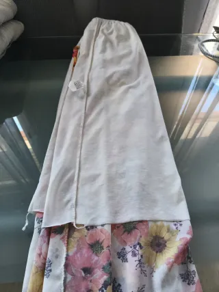 Vestido largo floral multicolor