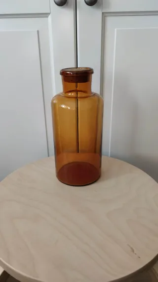 Botella Boticario Antiguo Ámbar