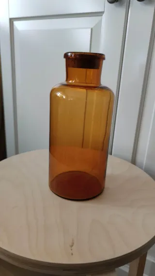Botella Boticario Antiguo Ámbar