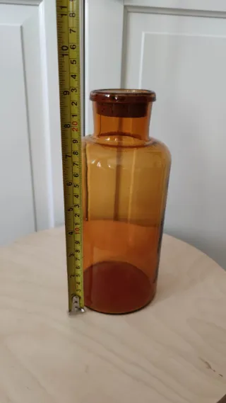 Botella Boticario Antiguo Ámbar