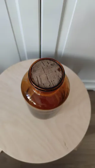 Botella Boticario Antiguo Ámbar