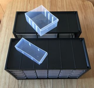 2 organizadores Stanley 30 cajones y 9 cajones