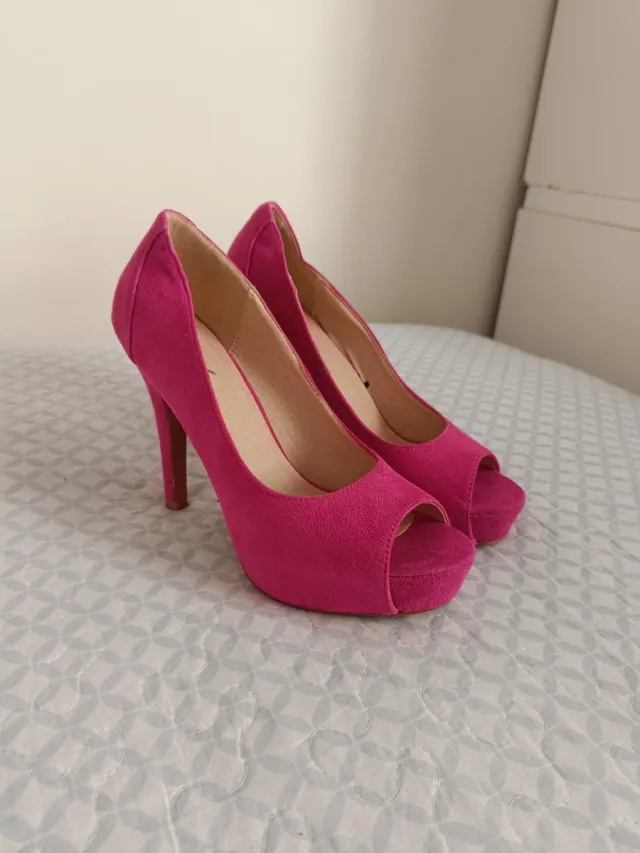 Zapatos de Tacón Fucsia