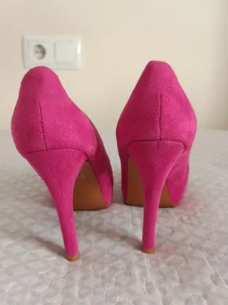Zapatos de Tacón Fucsia