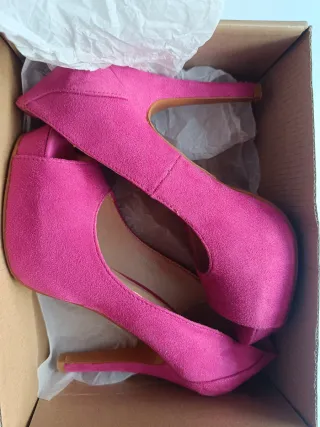 Zapatos de Tacón Fucsia