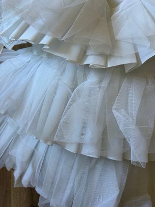 Cancán Fallera Niña Blanco