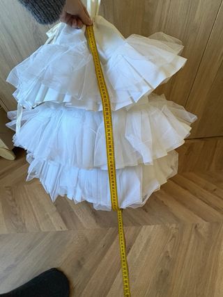 Cancán Fallera Niña Blanco