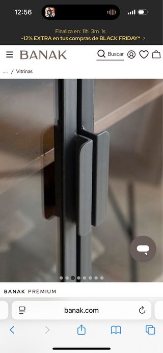 Vitrina Banak Madera y Cristal