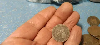 Monedas de cobre de España (5 y 10 gramos)