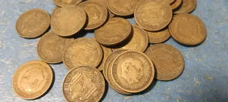 Monedas de cobre de España (5 y 10 gramos)