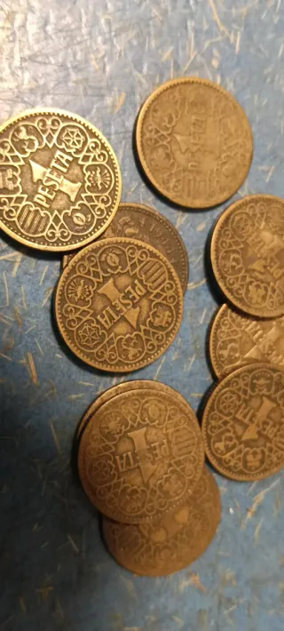 Monedas de cobre de España (5 y 10 gramos)