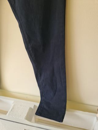 Calças Sarja Azuis Clássicas Bruno Leoni 42 Chinos