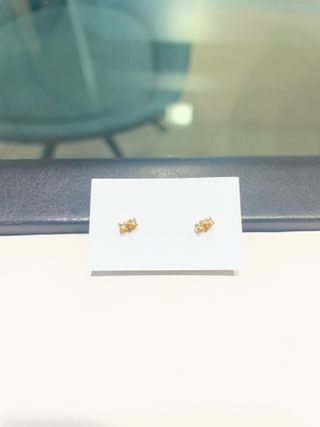 Pendientes Oro 18K Circonitas Orla Oval