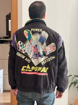 Chaqueta Bomber CAMPARI Negra Multicolor