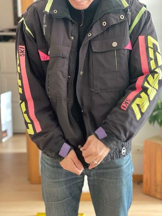 Chaqueta Bomber CAMPARI Negra Multicolor