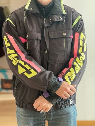 Chaqueta Bomber CAMPARI Negra Multicolor