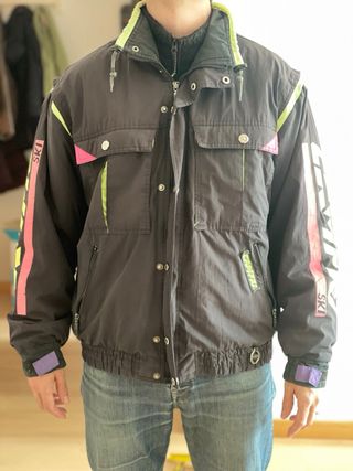 Chaqueta Bomber CAMPARI Negra Multicolor