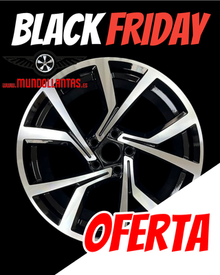 LLANTAS VW MOD. R-LINE BRESCIA 19 PULGADAS NEGRO.