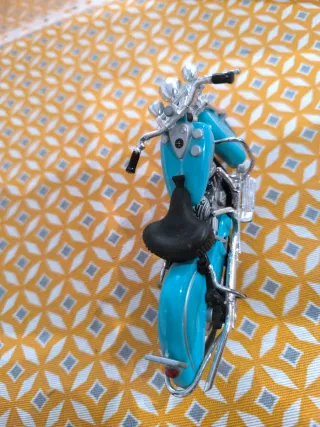 Maqueta Moto Indian Azul