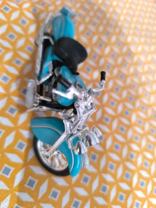 Maqueta Moto Indian Azul